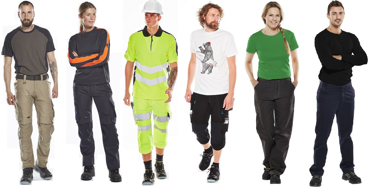 lang-, kortærmede og hi-vis T-shirts